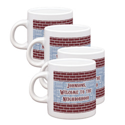 Housewarming Single Shot Espresso Cups - Set of 4 (Personalized)