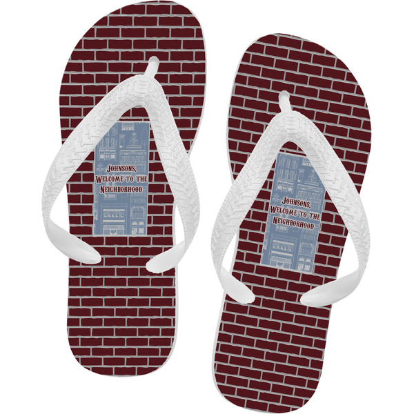 Custom Housewarming Flip Flops - Medium (Personalized)