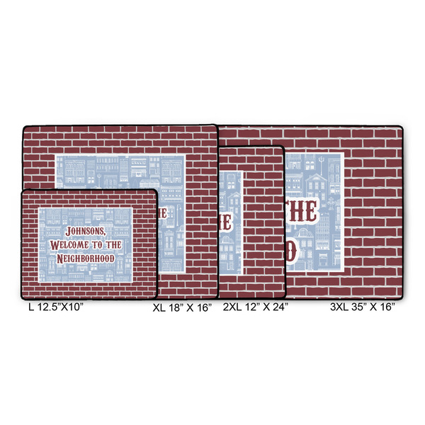 Housewarming Gaming Mats - SIZE CHART
