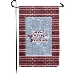 Housewarming Small Garden Flag - Double Sided w/ Name or Text
