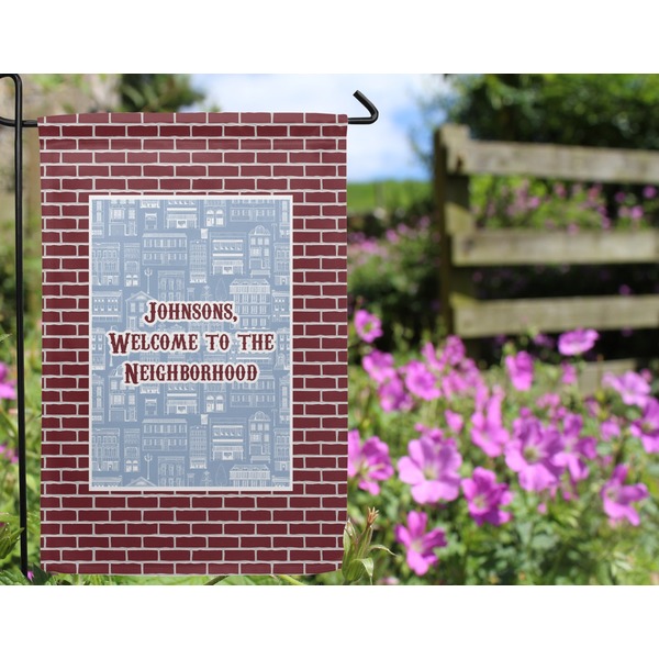 Housewarming Garden Flag - Outside In Flowers