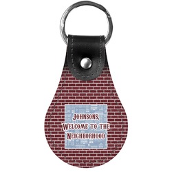 Housewarming Genuine Leather Keychain (Personalized)