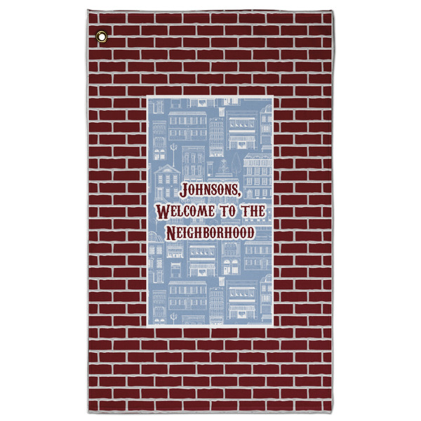 Custom Housewarming Golf Towel - Poly-Cotton Blend w/ Name or Text