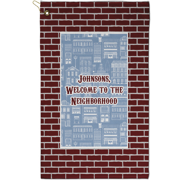 Custom Housewarming Golf Towel - Poly-Cotton Blend - Small w/ Name or Text