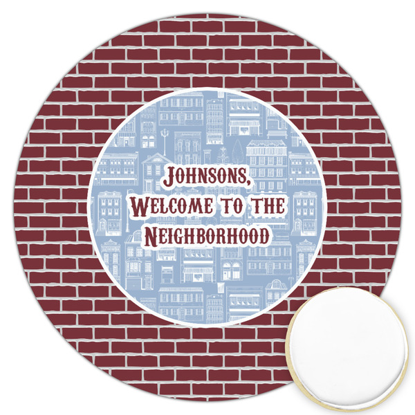 Custom Housewarming Printed Cookie Topper - 3.25" (Personalized)