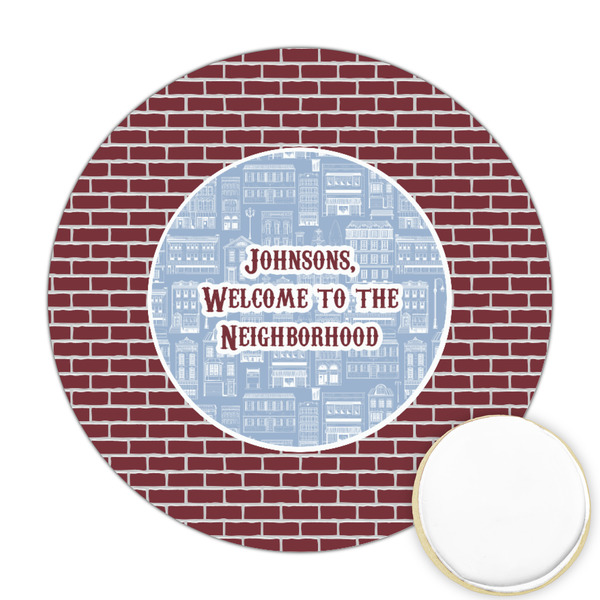 Custom Housewarming Printed Cookie Topper - Round (Personalized)