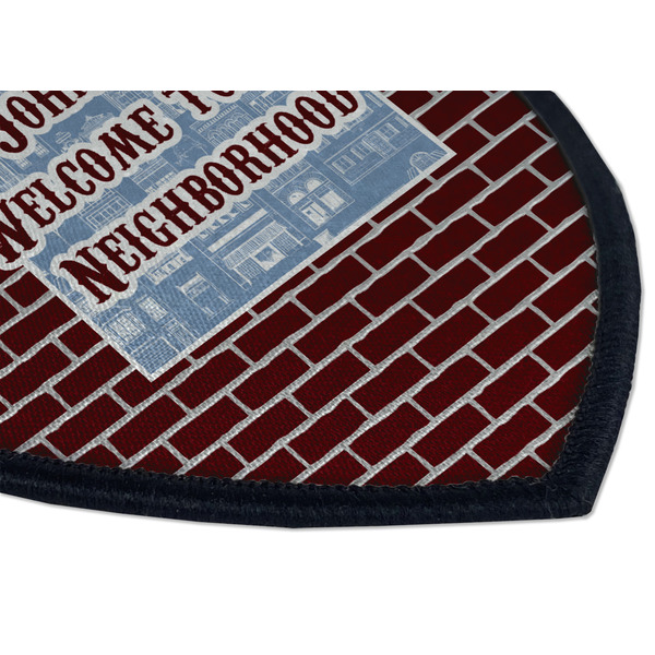 Housewarming Iron on Shield 3 Detail