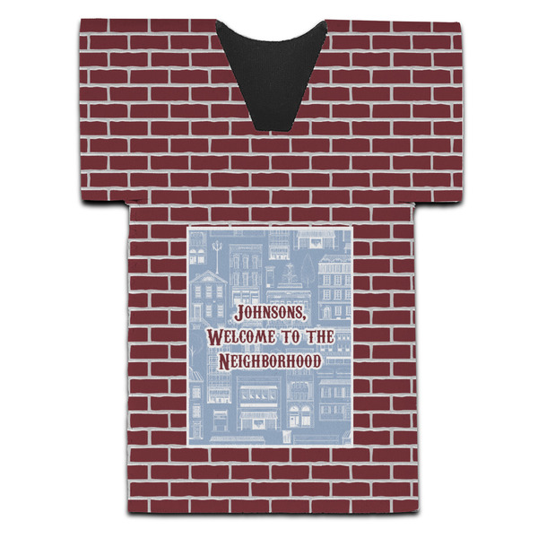 Housewarming Jersey Bottle Cooler - Set of 4 - FRONT (flat)