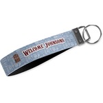 Housewarming Wristlet Webbing Keychain Fob (Personalized)