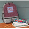 Housewarming Large Backpack - Gray - On Desk