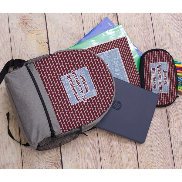 Housewarming Large Backpack - Gray - With Stuff