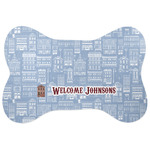 Housewarming Bone Shaped Dog Food Mat (Personalized)