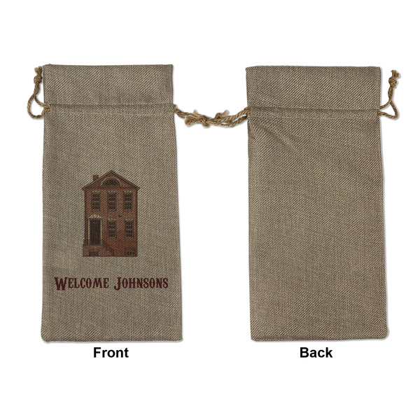 Housewarming Large Burlap Gift Bags - Front Approval