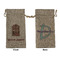 Housewarming Large Burlap Gift Bag - Front & Back (Personalized)