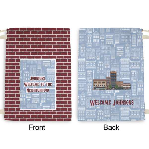 Housewarming Large Laundry Bag - Front & Back View