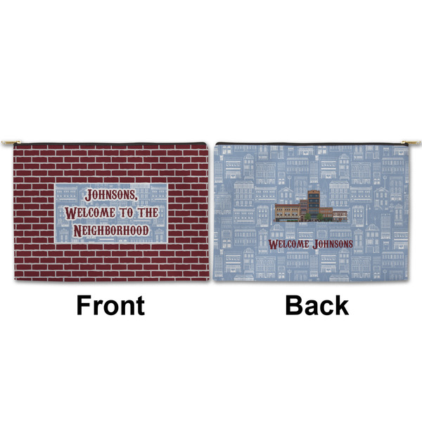 Housewarming Large Zipper Pouch Approval (Front and Back)