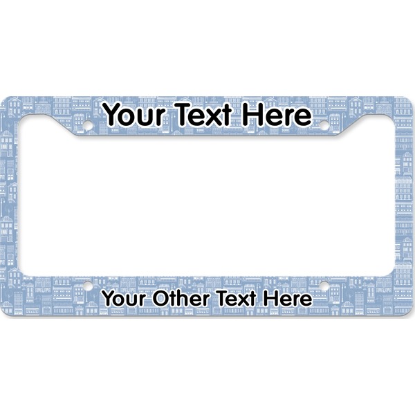 Welcome To The Neighborhood License Plate Frame Wide