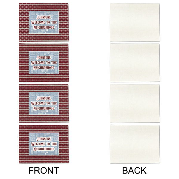 Housewarming Linen Placemat - APPROVAL Set of 4 (single sided)