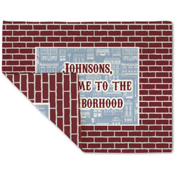 Housewarming Double-Sided Linen Placemat - Single w/ Name or Text
