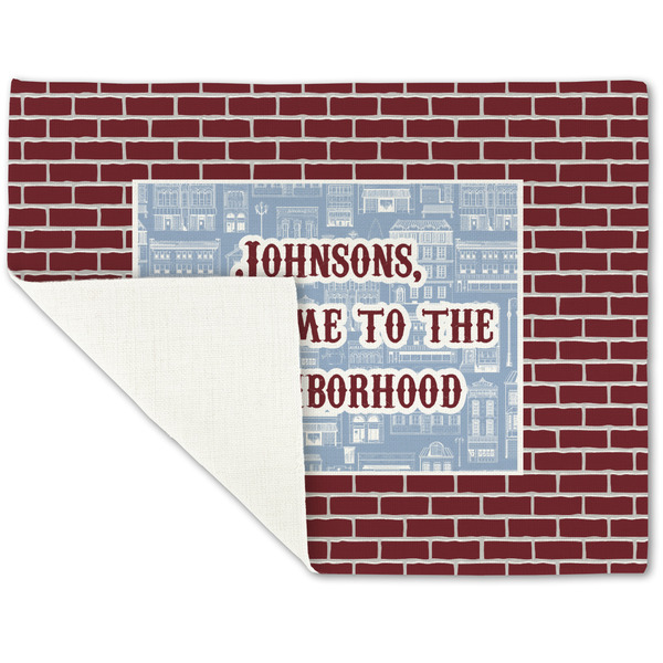 Housewarming Linen Placemat - Folded Corner (single side)