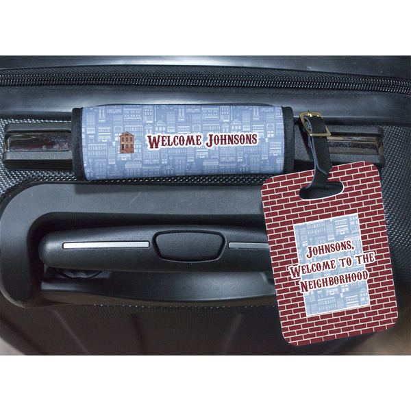 Welcome To The Neighborhood Luggage Wrap & Tag