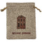 Housewarming Medium Burlap Gift Bag - Front (Personalized)