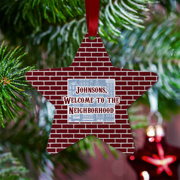 Housewarming Metal Star Ornament - Lifestyle