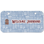 Housewarming Mini/Bicycle License Plate (2 Holes) (Personalized)