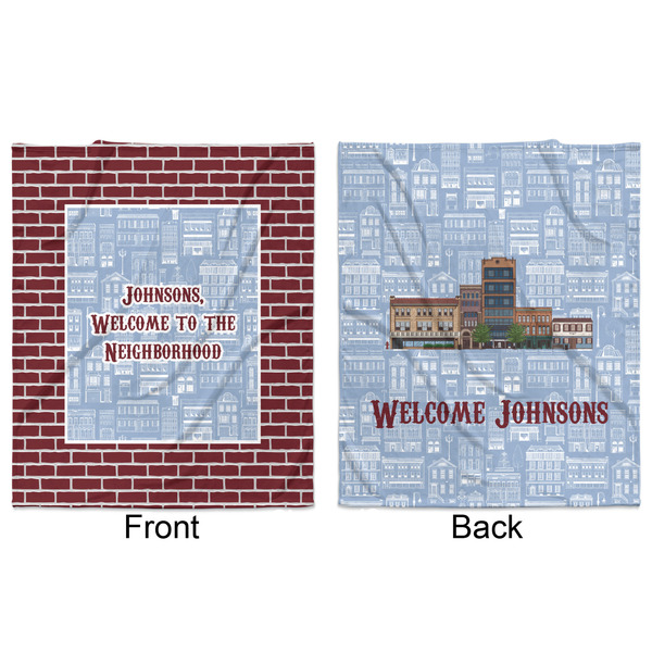 Housewarming Minky Blanket - 50"x60" - Double Sided - Front & Back