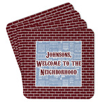 Housewarming Paper Coasters w/ Name or Text