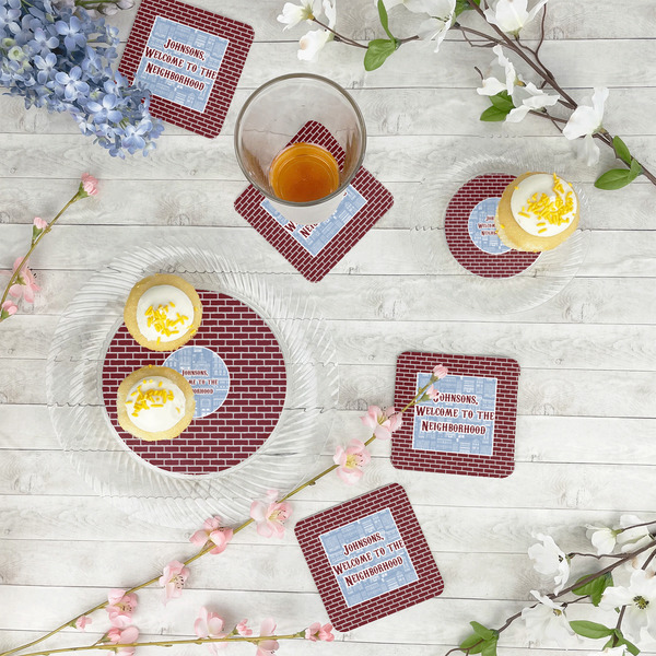 Housewarming Paper Coasters - In Context