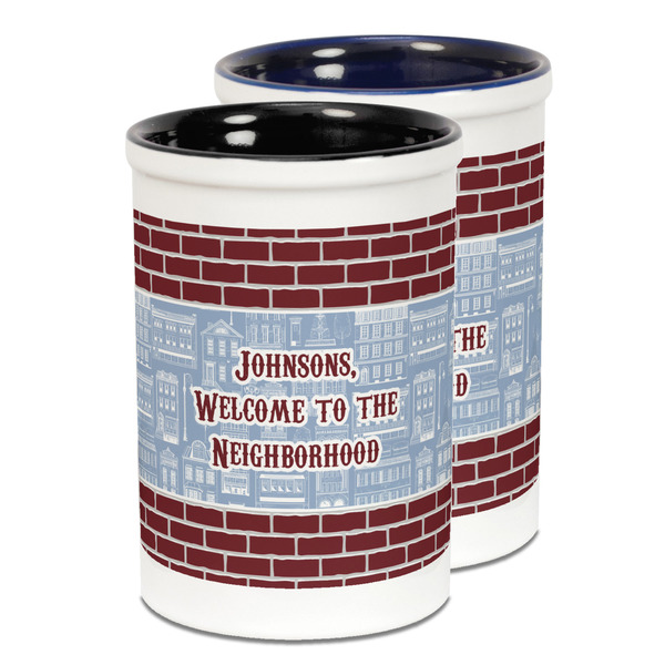Custom Housewarming Ceramic Pencil Holder - Large