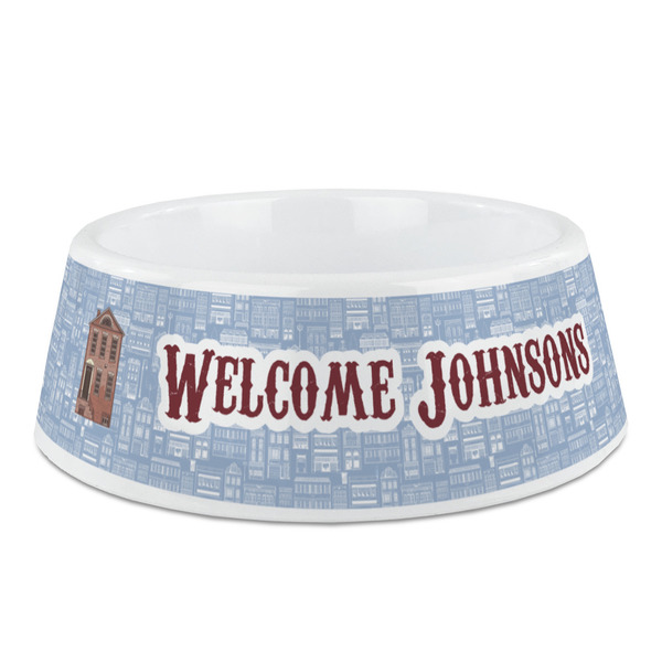 Custom Housewarming Plastic Dog Bowl (Personalized)