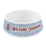 Housewarming Plastic Dog Bowl - Small (Personalized)