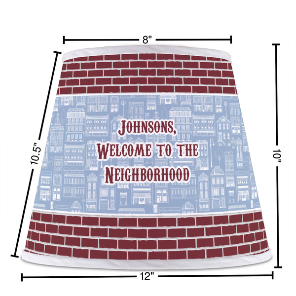 Housewarming Poly Film Empire Lampshade - Dimensions