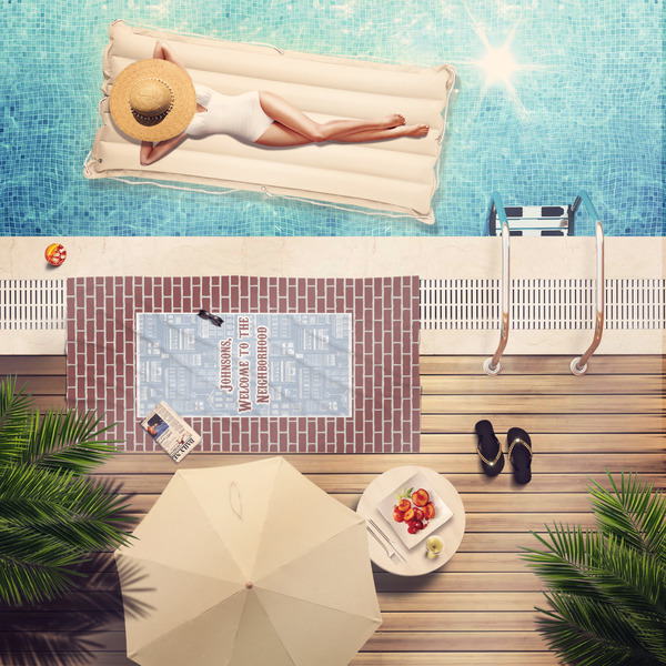 Housewarming Pool Towel Lifestyle