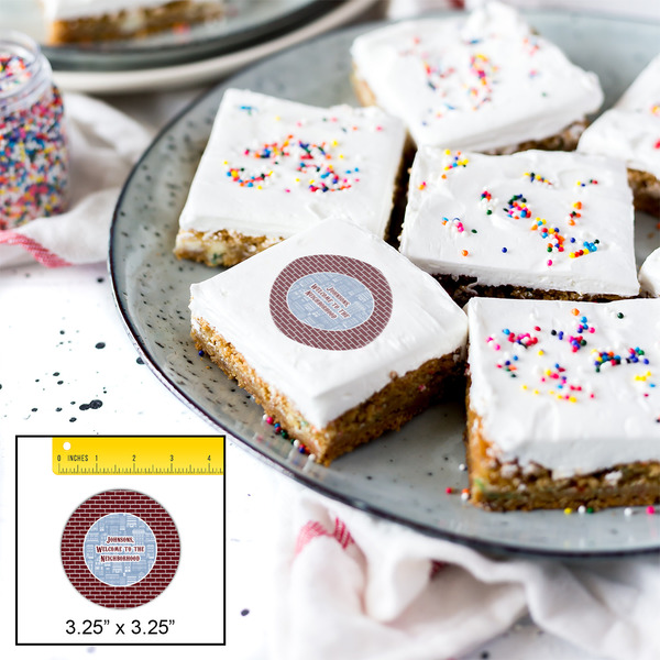 Housewarming Printed Icing Circle - Large - In Context