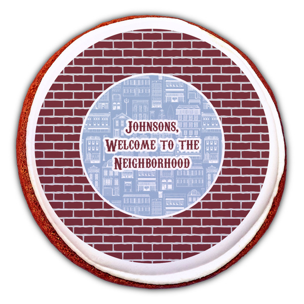 Housewarming Printed Icing Circle - Large - On Cookie