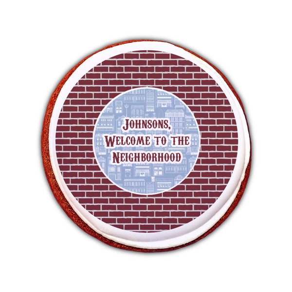 Housewarming Printed Icing Circle - Small - On Cookie