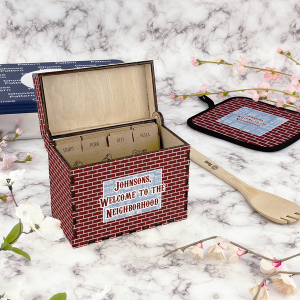 Housewarming Recipe Box - Full Color - In Context
