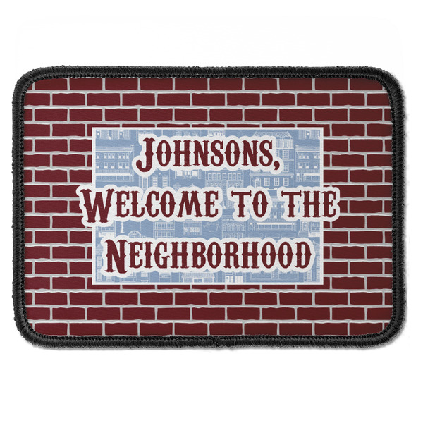 Custom Housewarming Iron On Rectangle Patch w/ Name or Text