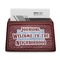 Housewarming Red Mahogany Business Card Holder - Straight