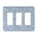 Housewarming Rocker Style Light Switch Cover - Three Switch
