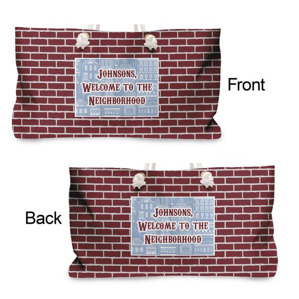 Housewarming Large Rope Tote - From & Back View