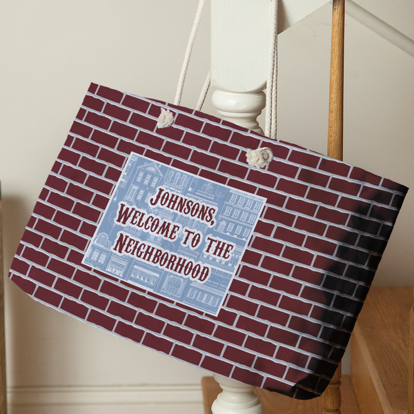 Housewarming Large Rope Tote - Life Style