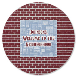 Housewarming Round Rubber Backed Coaster (Personalized)