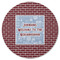 Housewarming Round Rubber Backed Coaster (Personalized)