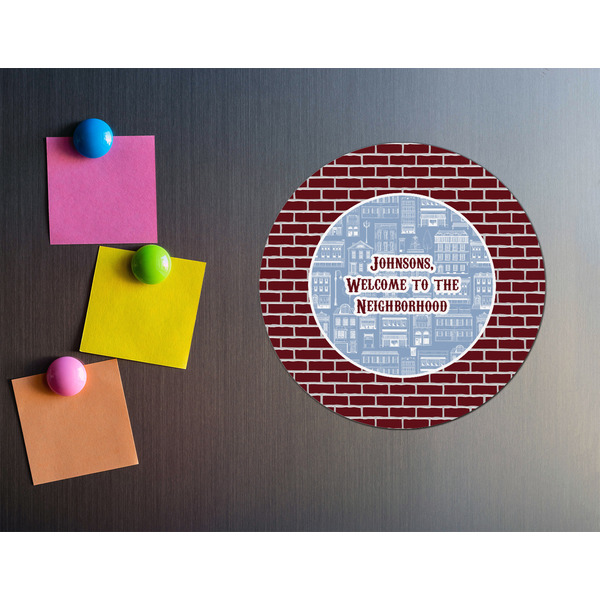 Housewarming Round Fridge Magnet - LIFESTYLE