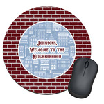 Housewarming Round Mouse Pad (Personalized)