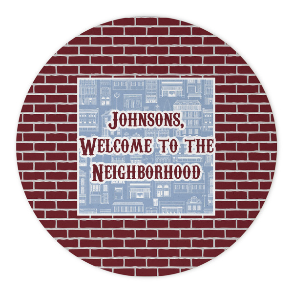 Housewarming Round Paper Coaster - Approval